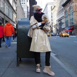 NUDE GORGEOUS RAIN COAT S SIZE